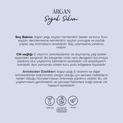 Argan Yağı - Soğuk Sıkım (50 ml)