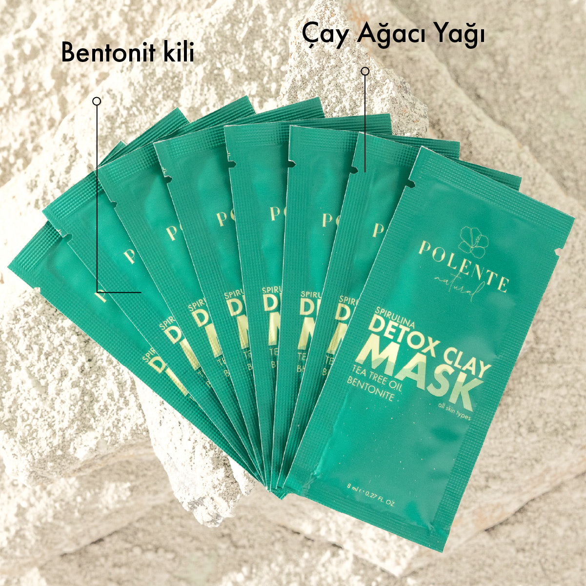 Spirulina Yosunlu Detoks Kil Maskesi (8 Adet x 8 ml)