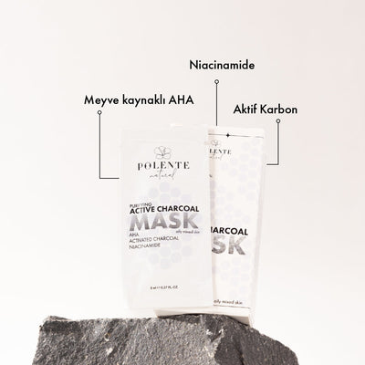 Aktif Karbonlu Arındırıcı Kil Maskesi (8 Adet x 8 ml)