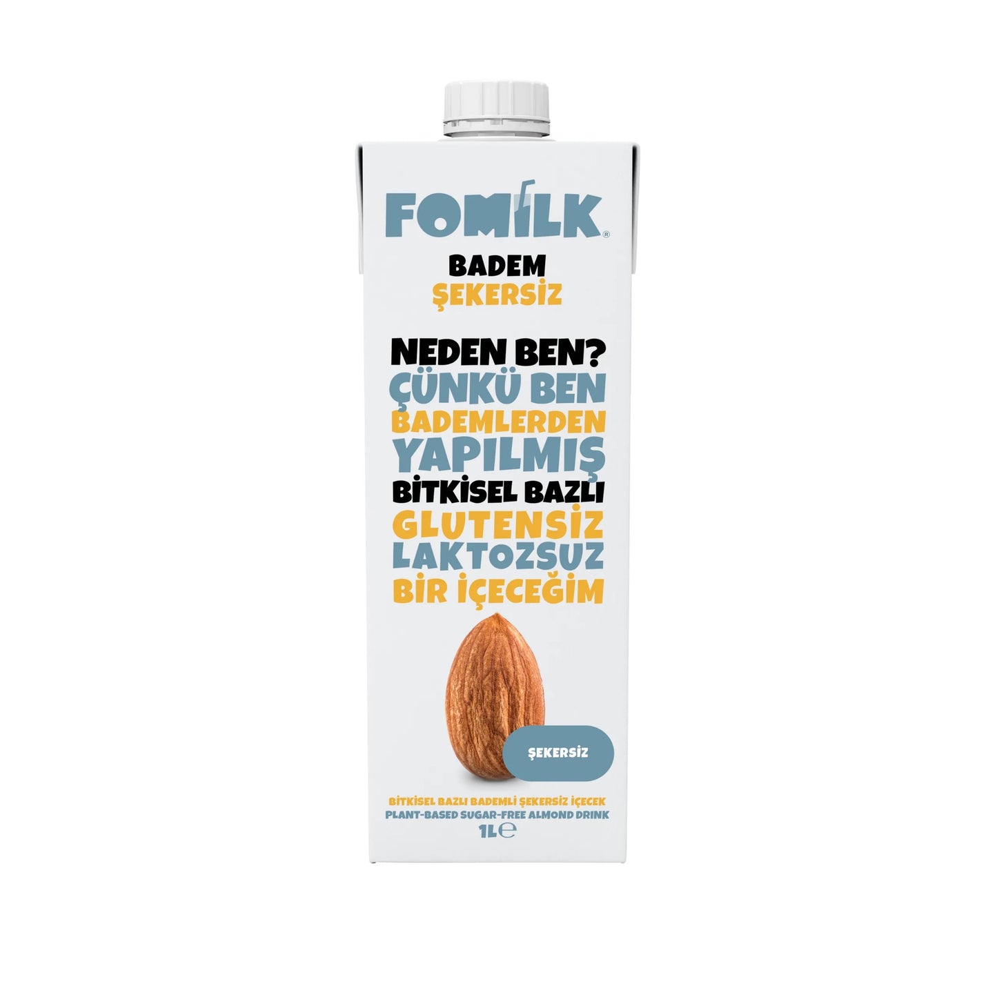 Fomilk Badem Sütü Şekersiz 1 L