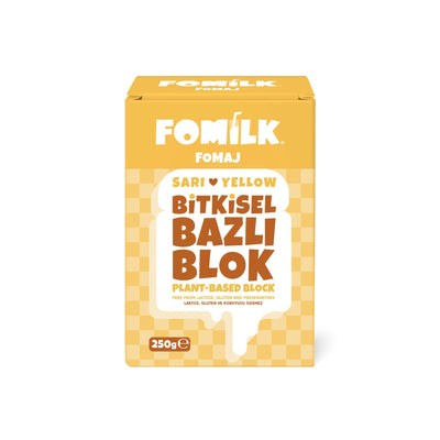 Fomilk Sarı Blok Cheddar Tadında Vegan Peynir 250 gr
