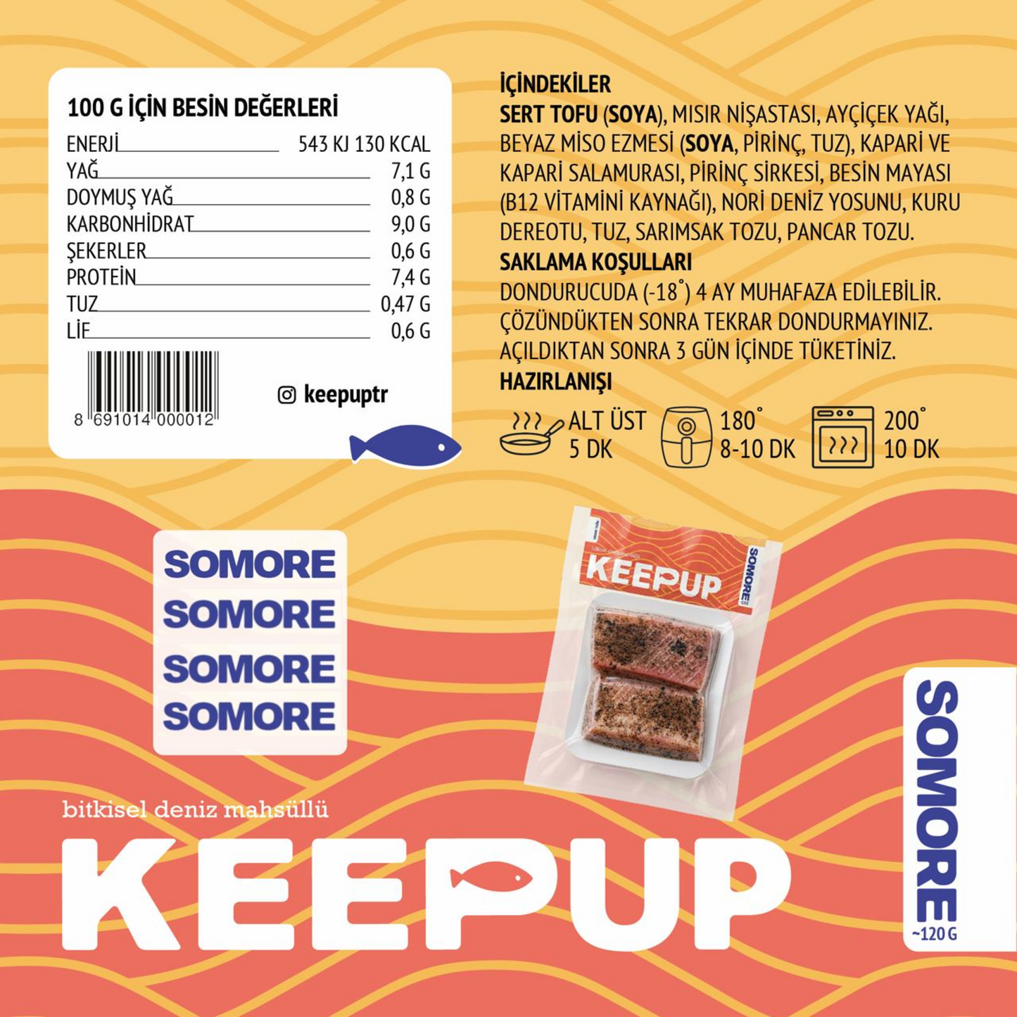Keepup Somore Vegan Somon 120 gr