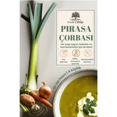 Kaptan'ın Ceviz Çiftliği Pırasa Çorbası 50 gr (4 porsiyon)