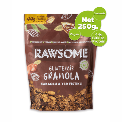 Rawsome Glutensiz Yerfıstıklı Kakaolu Granola 250 g