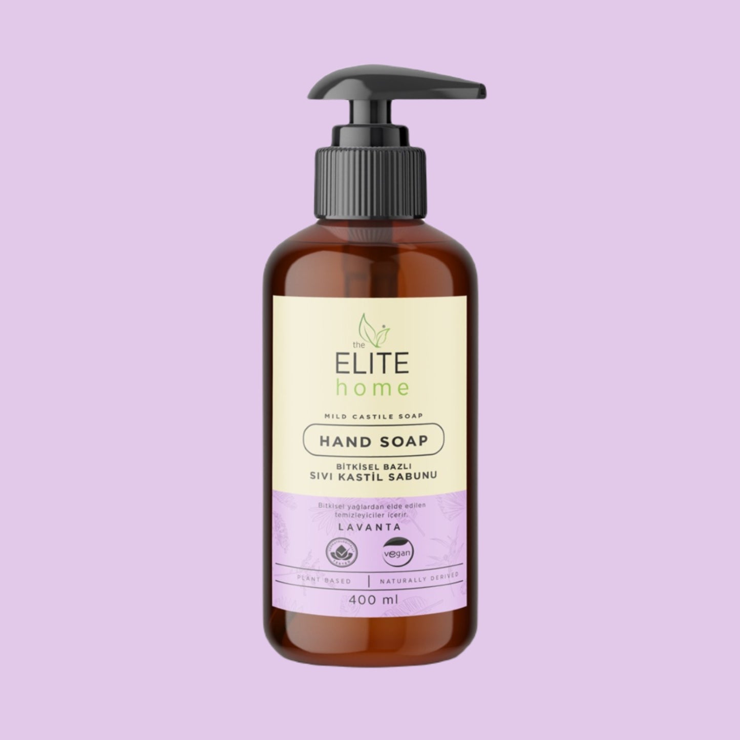 The Elite Home Bitkisel Bazlı Ve Vegan Sertifikalı Sıvı El Sabunu 400 ml (kokusuz)