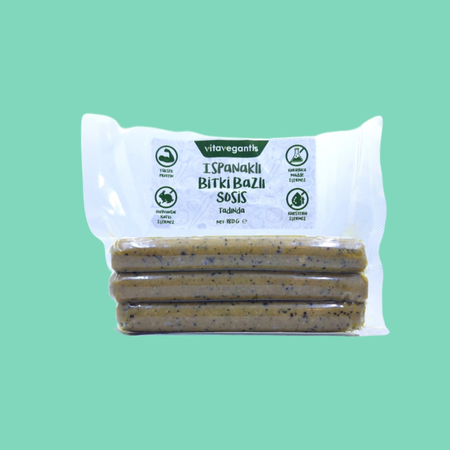 Vitavegantis Ispanaklı Sosis 200 gr